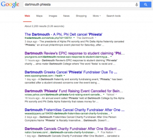 Search results for "Dartmouth Phiesta"