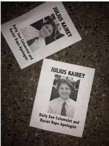 An image of the anonymous-distributed flyers as posted by The Cornell Review.
