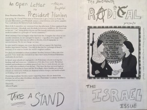 A handwritten issue of "The Dartmouth Radical"
