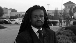 Reverend Sekou in Ferguson, Missouri (Photo Courtesy of Democracy Now)