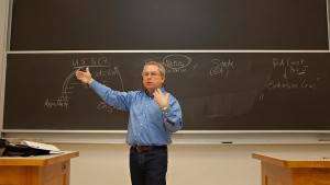 Professor Duthu teaching a class at Dartmouth. (Photograph courtesy of Dartmouth College)